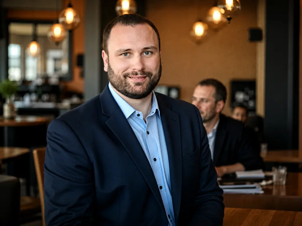 A portrait of Jason Russell, the Founder & CEO of Harmony MSP
